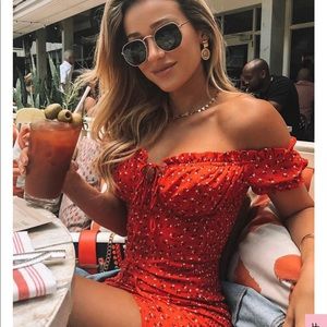 White fox force of nature mini dress